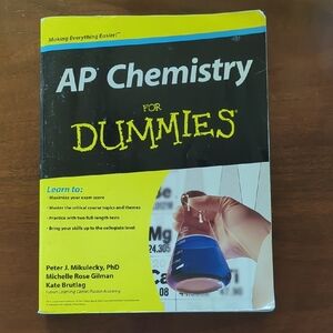 AP Chemistry For Dummies - Yellow & Black Cover